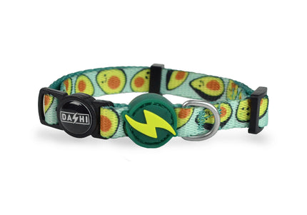 Dashi Avocado Cat Collar – Soft Adjustable Collar with Fun Avocado Pattern