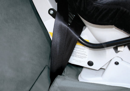 Kurgo Wander Bench Seat Cover Charcoal – Waterproof Durable Car Protector, Universal Fit Design