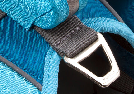 Kurgo Baxter Backpack 3.75L Blue – Adjustable Saddlebags, Lightweight and Durable Design