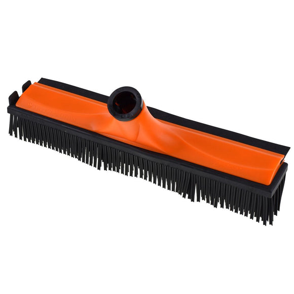 V7 Rubber Grooming Broom – Telescopic Pole, Innovative Red Design, Efficient Hair Removal