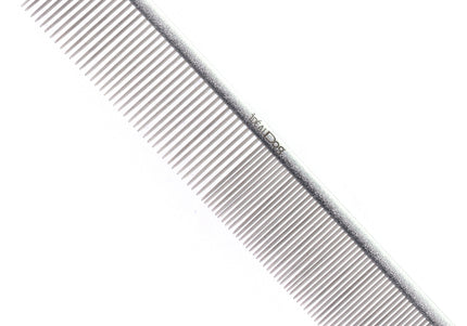 Chadog Double Aluminum Grooming Comb 19cm – Lightweight 50/50 Fine and Coarse Teeth Design