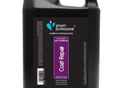 Groom Professional Coat Repair Conditioner – Concentrated Rebuilding Formula for Dry, Damaged Coats, 4L