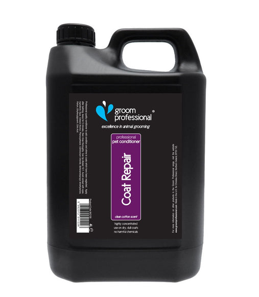 Groom Professional Coat Repair Conditioner – Concentrated Rebuilding Formula for Dry, Damaged Coats, 4L