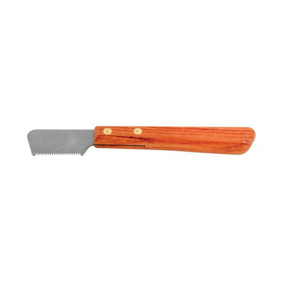 Chadog Stripping Knife – Coarse Blade Professional Trimmer with Ergonomic Wooden Handle