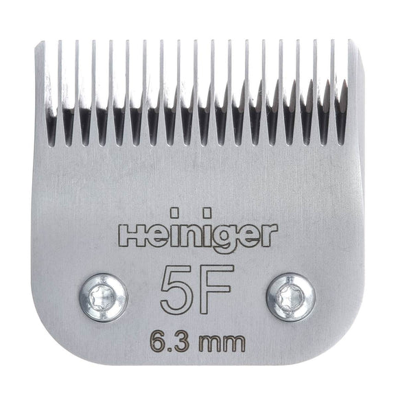 Heiniger Blade No. 5F – Precision Steel Clipper Blade, 6.3mm Cutting Length, Durable Design