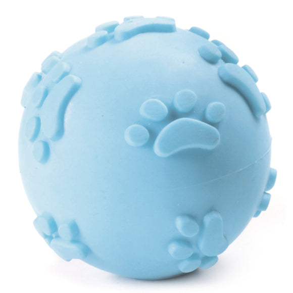 Record Primi Morsi Ball-Shaped Toy 6cm – Durable Blue Rubber, Gentle Chewing Fun