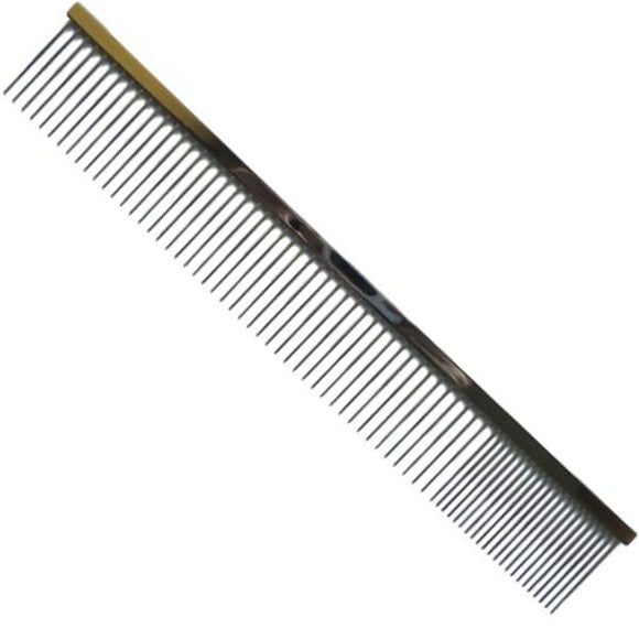 4Paws Large Metal Grooming Comb – 3.2cm Needles, 80/20 Gauge, 24.5cm Length