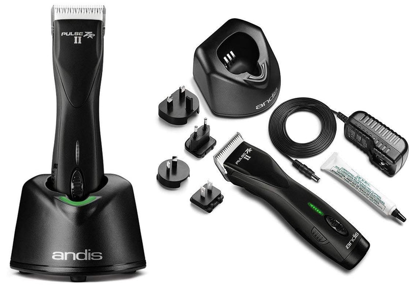 Andis Pulse ZR II Cordless Clipper – 5-Speed, Dual Battery, CeramicEdge Blade 1.5mm