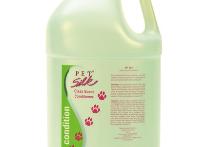 Pet Silk Clean Scent Conditioner – Concentrated 1:16 Formula, 3.8L, Refreshing for All Coat Types