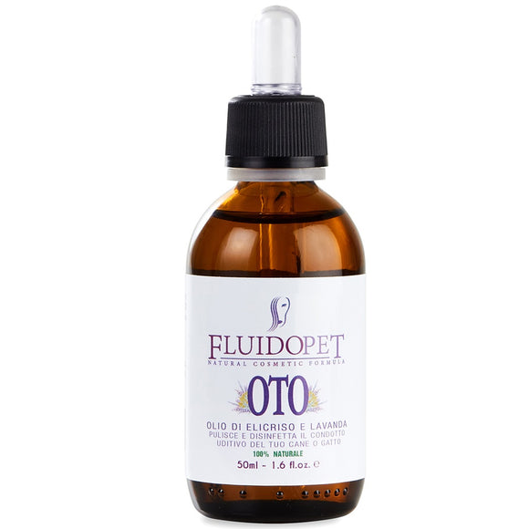 FluidoPet Oto Ear Care 50ml – Professional Ear Hygiene Fluid with Natural Oils and Lavender