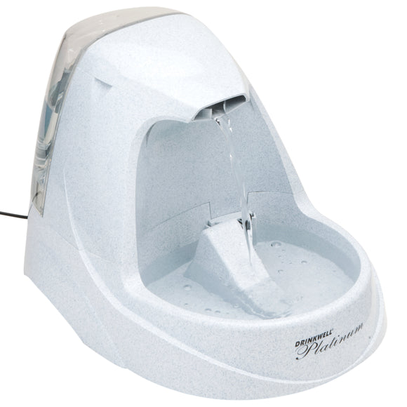 PetSafe Drinkwell Platinum Water Fountain – Large 4.97L Capacity with Extra Tank, Continuous Fresh Flow