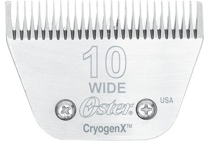 Oster Cryogen-X No. 10 Wide Blade – 2.4mm Stainless Steel, Durable Precision Cutting