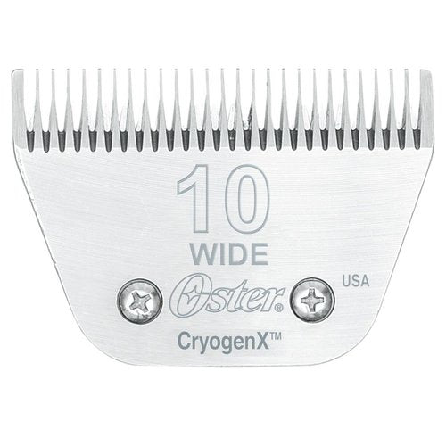 Oster Cryogen-X No. 10 Wide Blade – 2.4mm Stainless Steel, Durable Precision Cutting