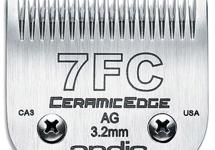 Andis CeramicEdge No. 7FC Clipper Blade – 3.2mm, Durable Ceramic Cutting Edge