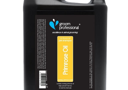 Groom Professional Primrose Oil Shampoo 4L – Soothing Formula with Evening Primrose Oil, Relieves Skin Irritations