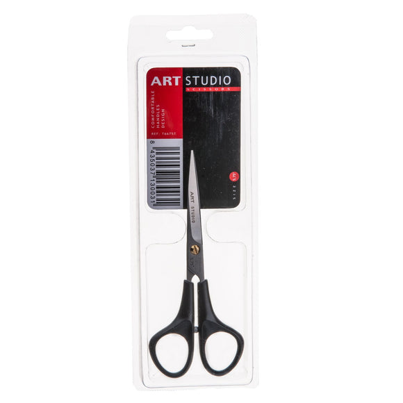 Artero Art Studio Straight Grooming Scissors – 7" Micro-Grind Blade with Ergonomic Plastic Handle
