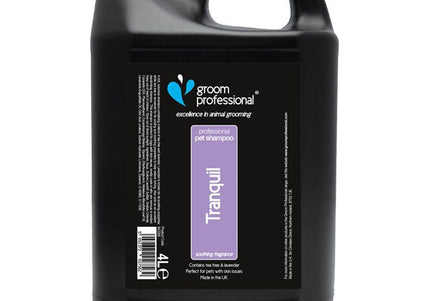 Groom Professional Tranquil Deodorising Shampoo – Refreshing Concentrate, Odor Removal, 4L Bottle
