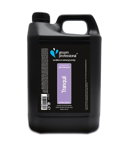 Groom Professional Tranquil Deodorising Shampoo – Refreshing Concentrate, Odor Removal, 4L Bottle