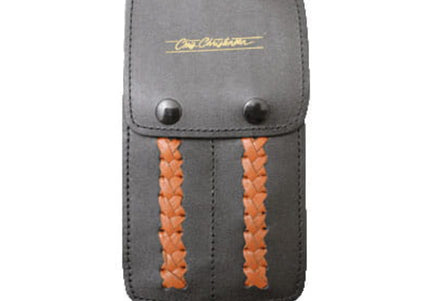 Chris Christensen Leather Tool Pouch – Premium Leather Case, Holds Two Trimmers Securely