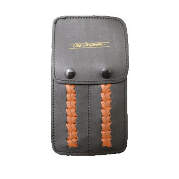 Chris Christensen Leather Tool Pouch – Premium Leather Case, Holds Two Trimmers Securely