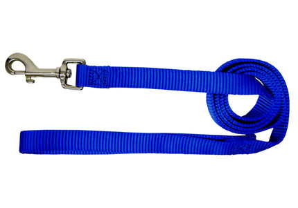 Hamilton Single Thick Leash – Black Nylon, 19mm Wide, 122cm Long, Durable Short Design