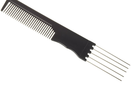 Madan Dual Action Grooming Comb 20cm – Black, Plastic, Backcombing and Styling Tool