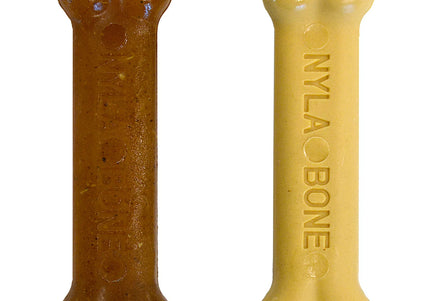Nylabone Puppy Bone Twin Pack XS – Extra Small Durable Chew Toys, Soothing Teething Relief Set
