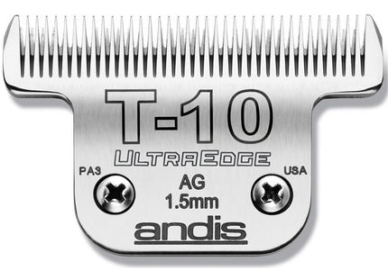 Andis UltraEdge T10 Wide Blade – 1.5mm Stainless Steel, Durable Precision Cutting