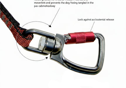 Kurgo Swivel Teether Car Seat Belt – Adjustable Safety Restraint with Secure Attachment for Large Dogs