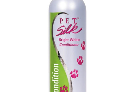 Pet Silk Bright White Conditioner – Concentrated Brightening Formula, 1:16 Dilution, 473ml