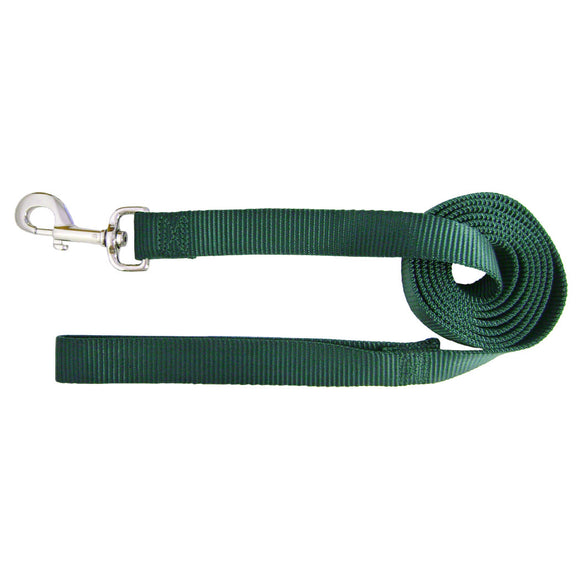 Hamilton Single Thick Leash – Black Nylon, 183cm Length, 25mm Wide, Durable for Strong Breeds