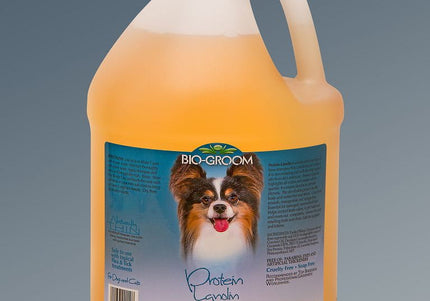 Bio-Groom Protein Lanolin Shampoo – Nourishing Formula with Lanolin, 3.8L for Long Coats
