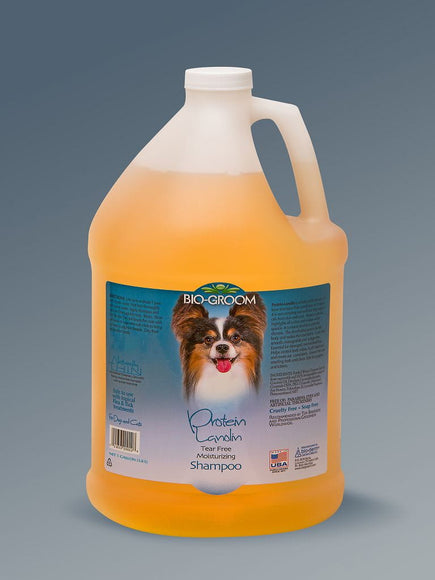 Bio-Groom Protein Lanolin Shampoo – Nourishing Formula with Lanolin, 3.8L for Long Coats