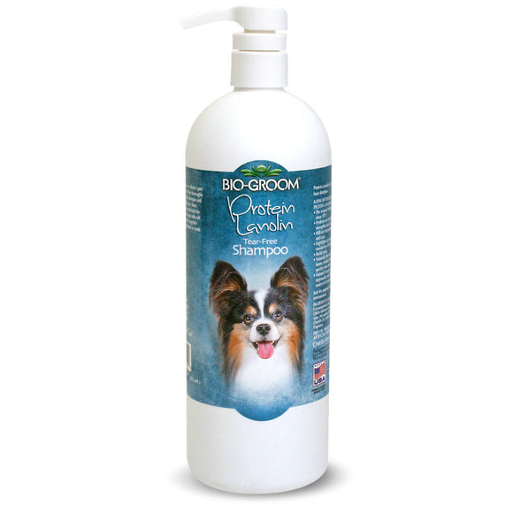 Bio-Groom Protein Lanolin Shampoo – Nourishing Coconut Oil Formula for Long Coats, 946ml