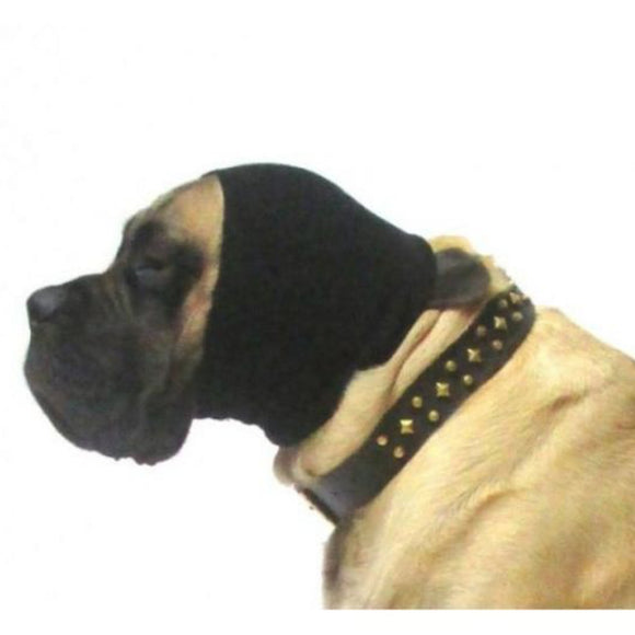 Trim Black Grooming Headband – Large Size, Secure Fit for Drying Sensitive Dogs