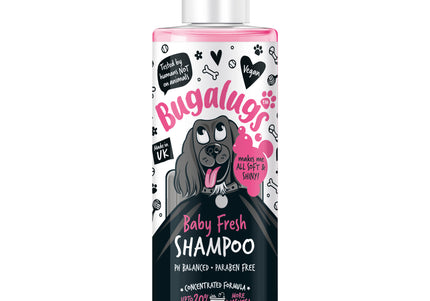 Bugalugs Baby Fresh Gift Set – Gentle Puppy Grooming Essentials with Mild Scented Shampoo and Spray