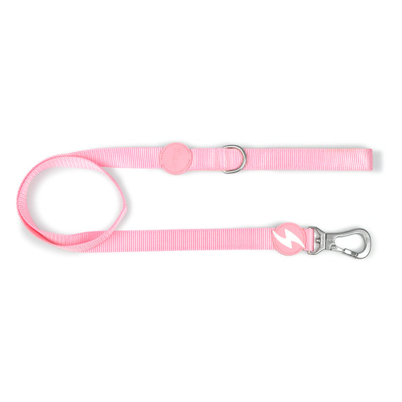 Dashi Solid Leash Baby Pink 120cm – Nylon City Dog Leash, Lightweight and Durable, Medium Size