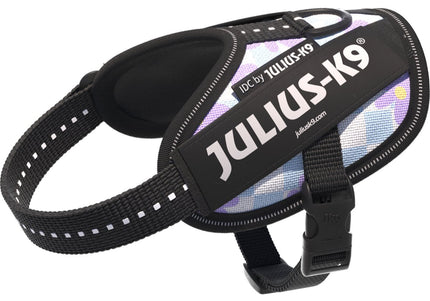 Julius-K9 IDC Powerharness Cartoon – Reflective Floral Dog Harness, Comfortable Fit Design