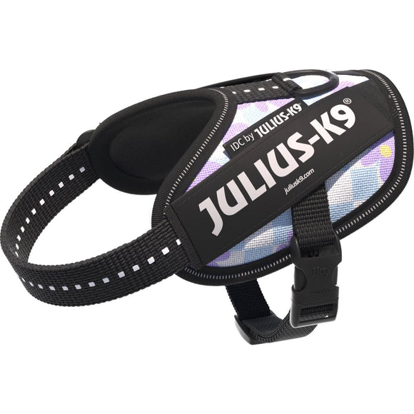 Julius-K9 IDC Powerharness Cartoon – Reflective Floral Dog Harness, Comfortable Fit Design