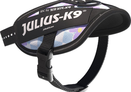 Julius-K9 IDC Powerharness Cartoon – Reflective Floral Dog Harness, Comfortable Fit Design