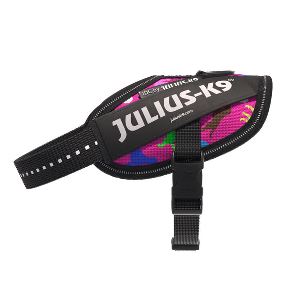 Julius-K9 IDC Powerharness Dogz – Reflective Dog Harness with Colorful Pattern, Size 0