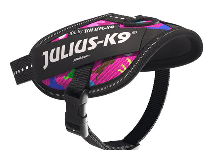 Julius-K9 IDC Powerharness Dogz – Reflective Dog Harness with Colorful Pattern, Size 0