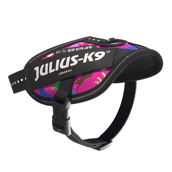Julius-K9 IDC Powerharness Dogz – Reflective Dog Harness with Colorful Pattern, Size 0