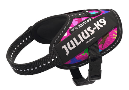 Julius-K9 IDC Powerharness Dogz – Reflective Dog Harness with Colorful Pattern, Size 0