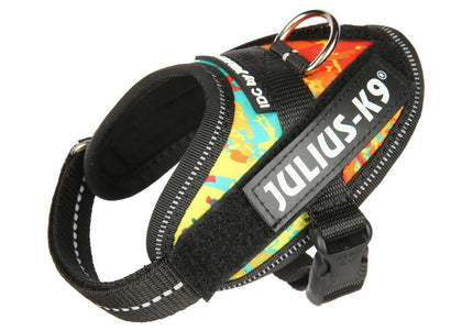 Julius-K9 IDC Powerharness Crazy – High-Quality Adjustable Harness, Vibrant Pattern Design
