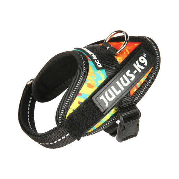 Julius-K9 IDC Powerharness Crazy – High-Quality Adjustable Harness, Vibrant Pattern Design