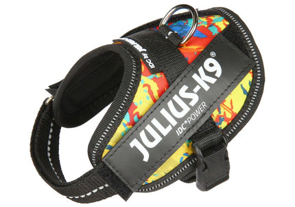 Julius-K9 IDC Powerharness Crazy – High-Quality Adjustable Harness, Vibrant Pattern Design