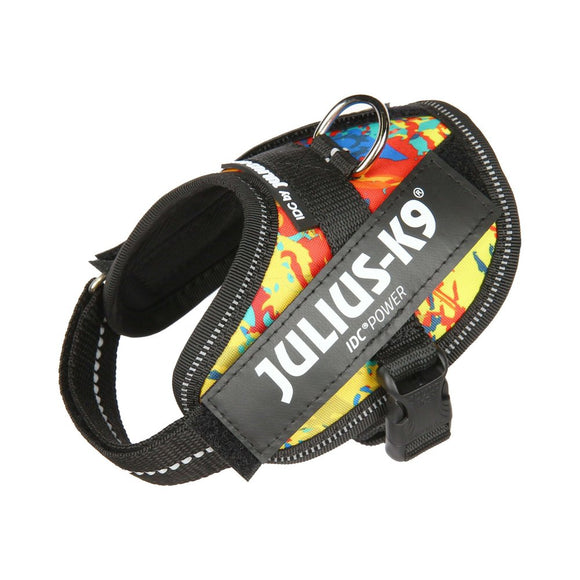 Julius-K9 IDC Powerharness Crazy – High-Quality Adjustable Harness, Vibrant Pattern Design