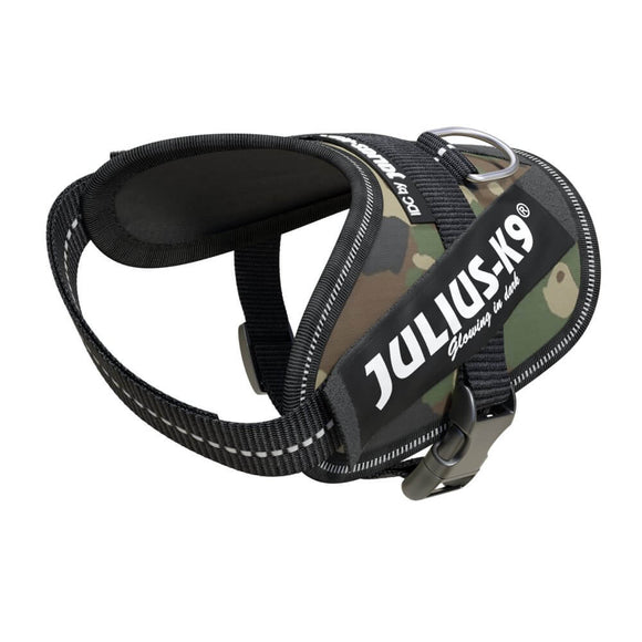 Julius-K9 IDC Powerharness Camouflage – Premium Adjustable Harness, Camo Khaki, Durable Design