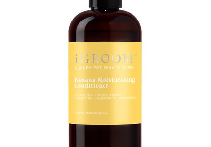 iGroom Banana Conditioner – Moisturizing Formula, Eases Undercoat Removal, 473ml